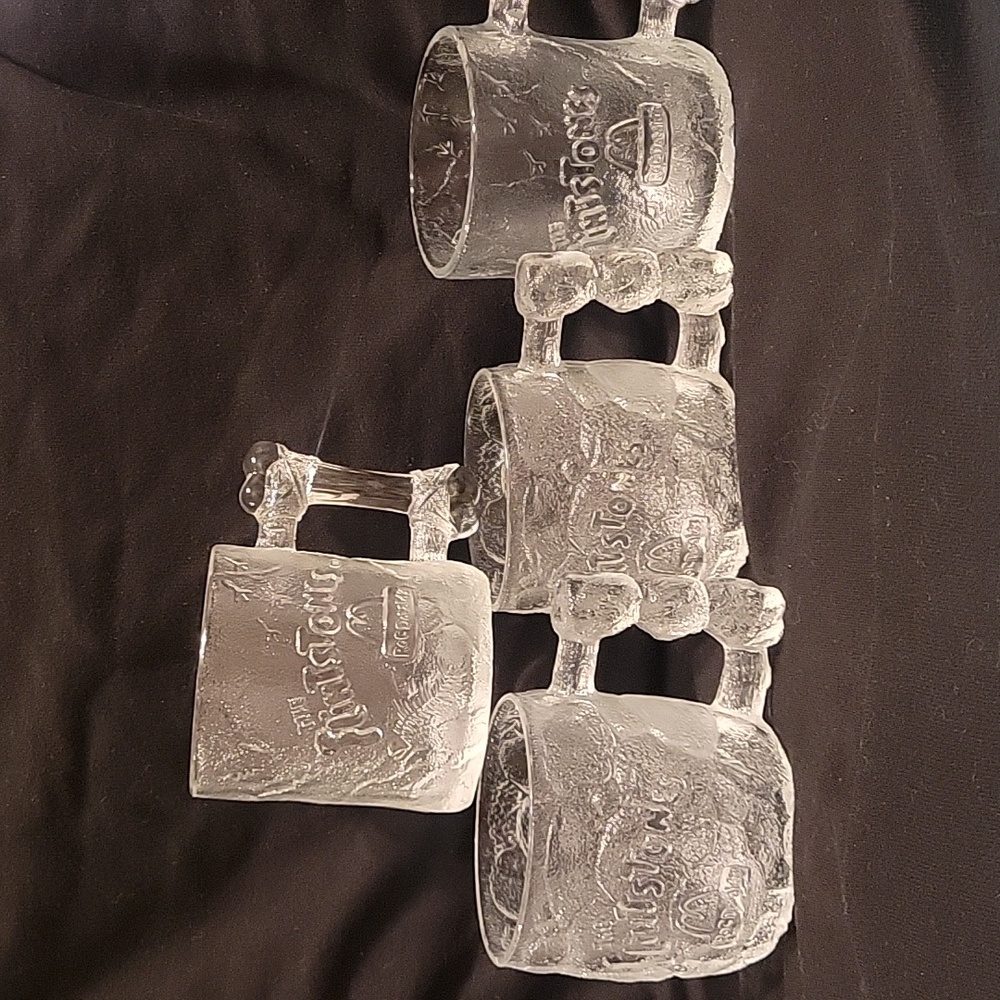 Vintage The Flintstones McDonald's mugs set of 4
